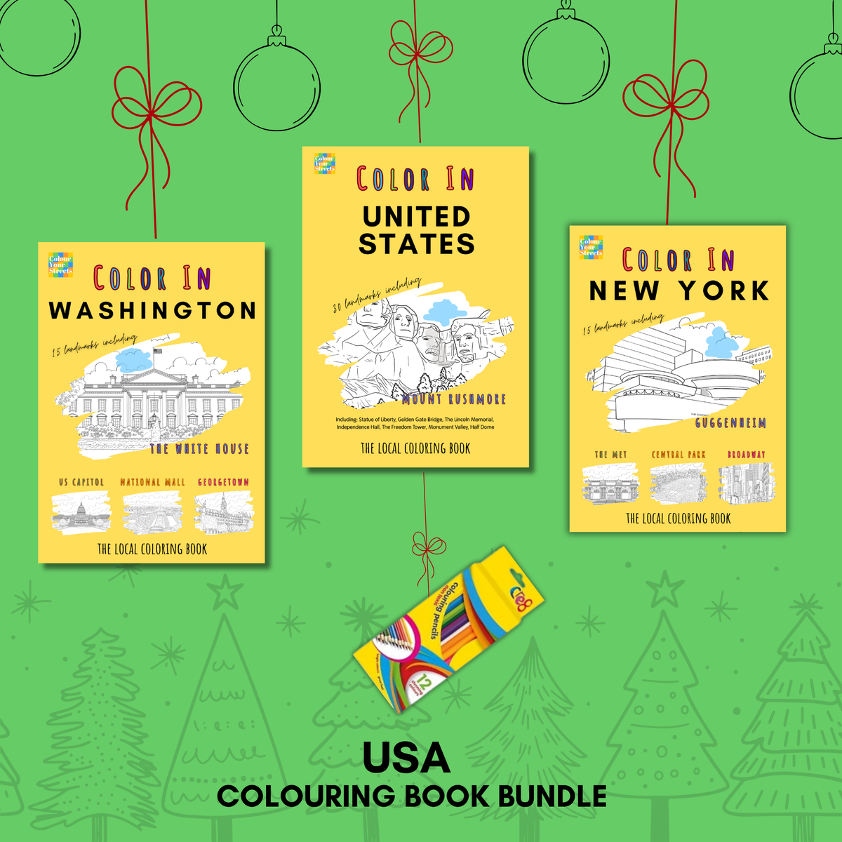 USA Colouring Book Bundle