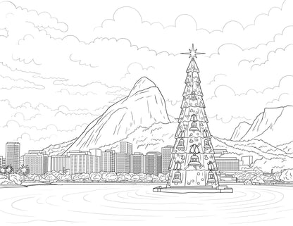 Christmas Coloring Book (A4)