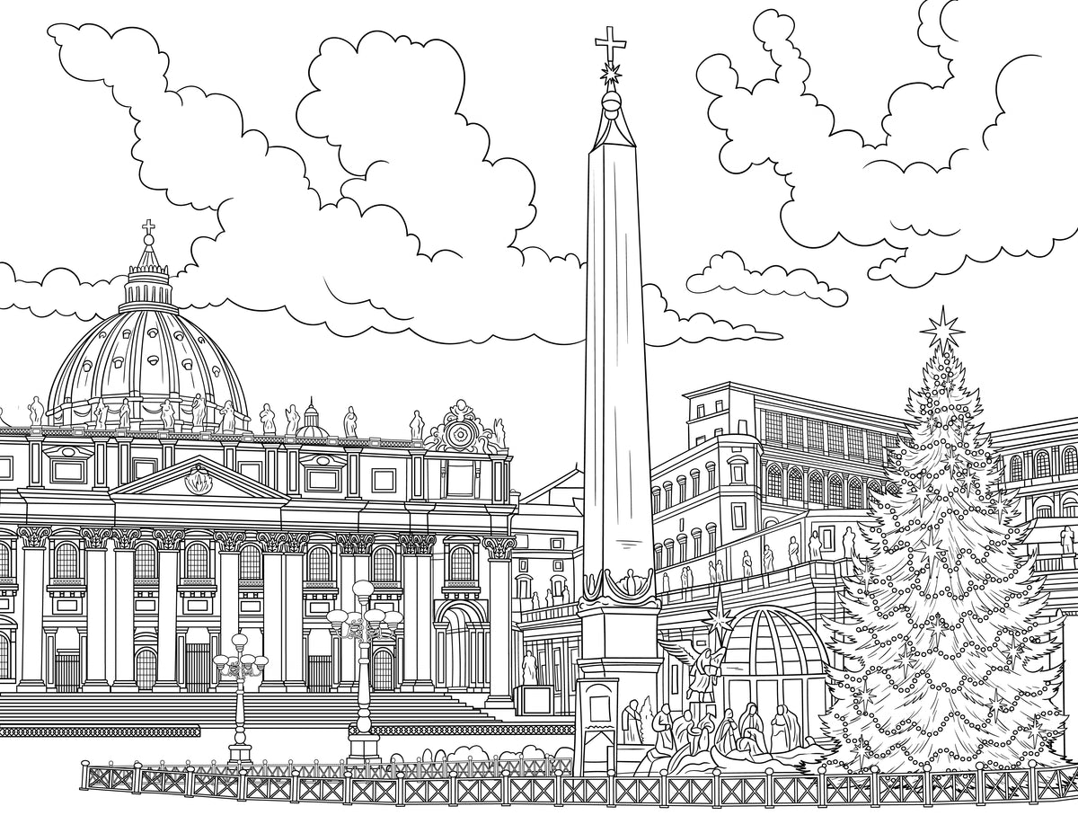 Christmas Coloring Book (A4)