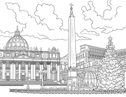 Christmas Coloring Book (A4)