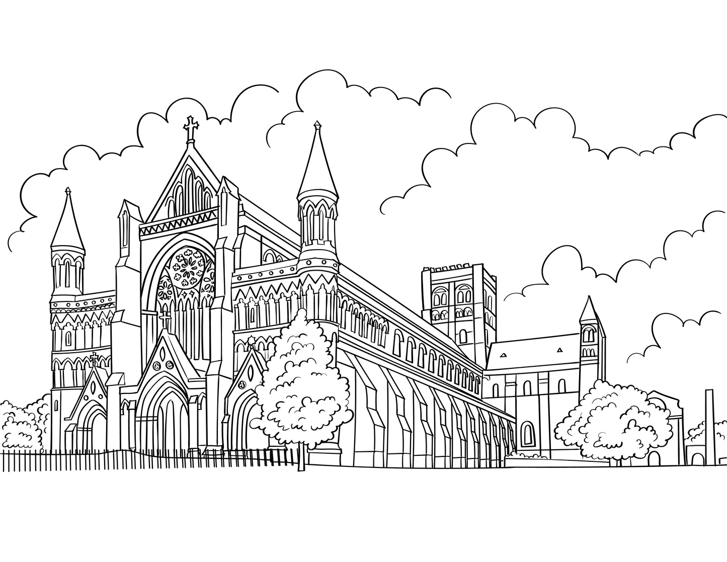 St Albans Colouring Book (A4)