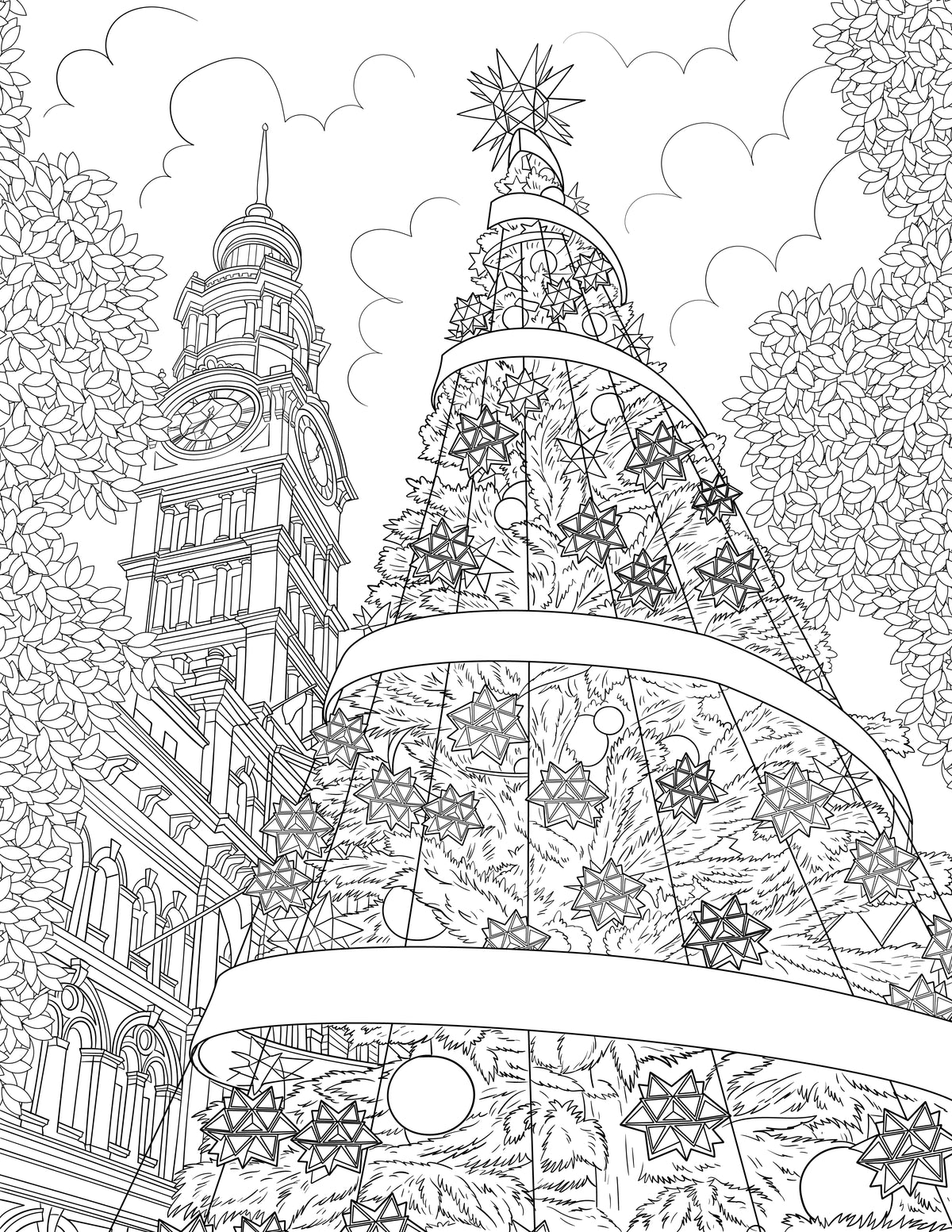 Christmas Coloring Book (A4)