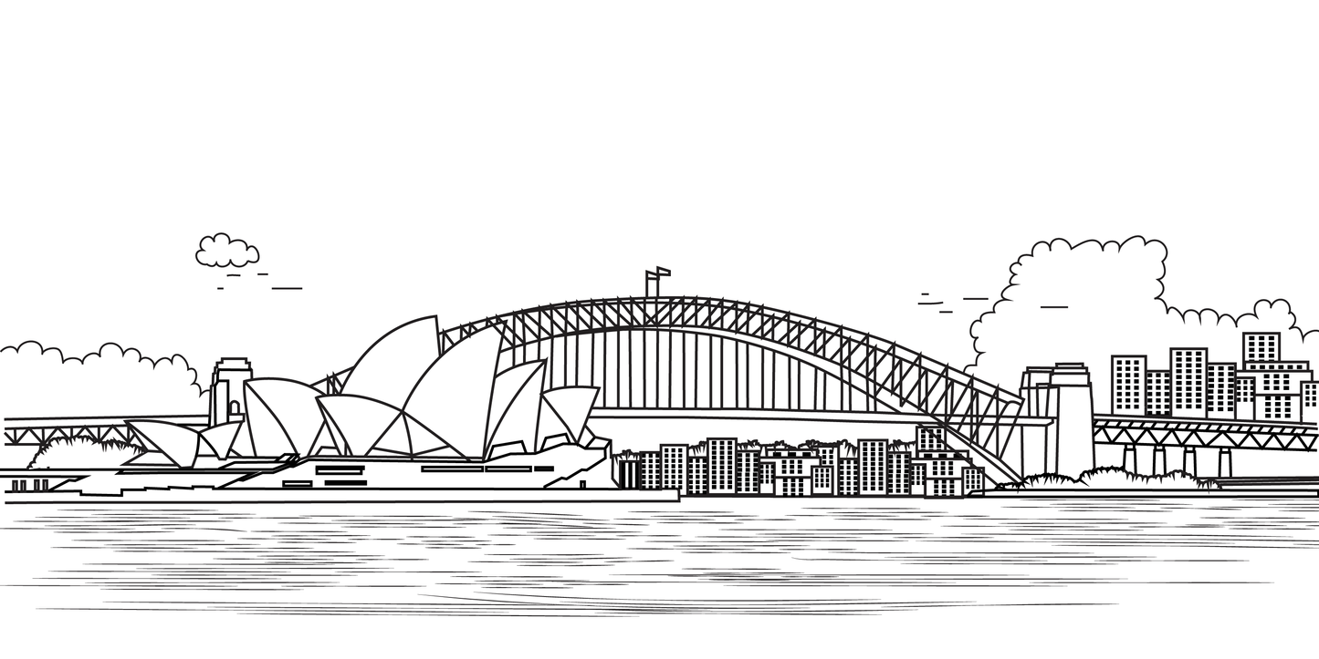 Sydney Colouring Book (A4)