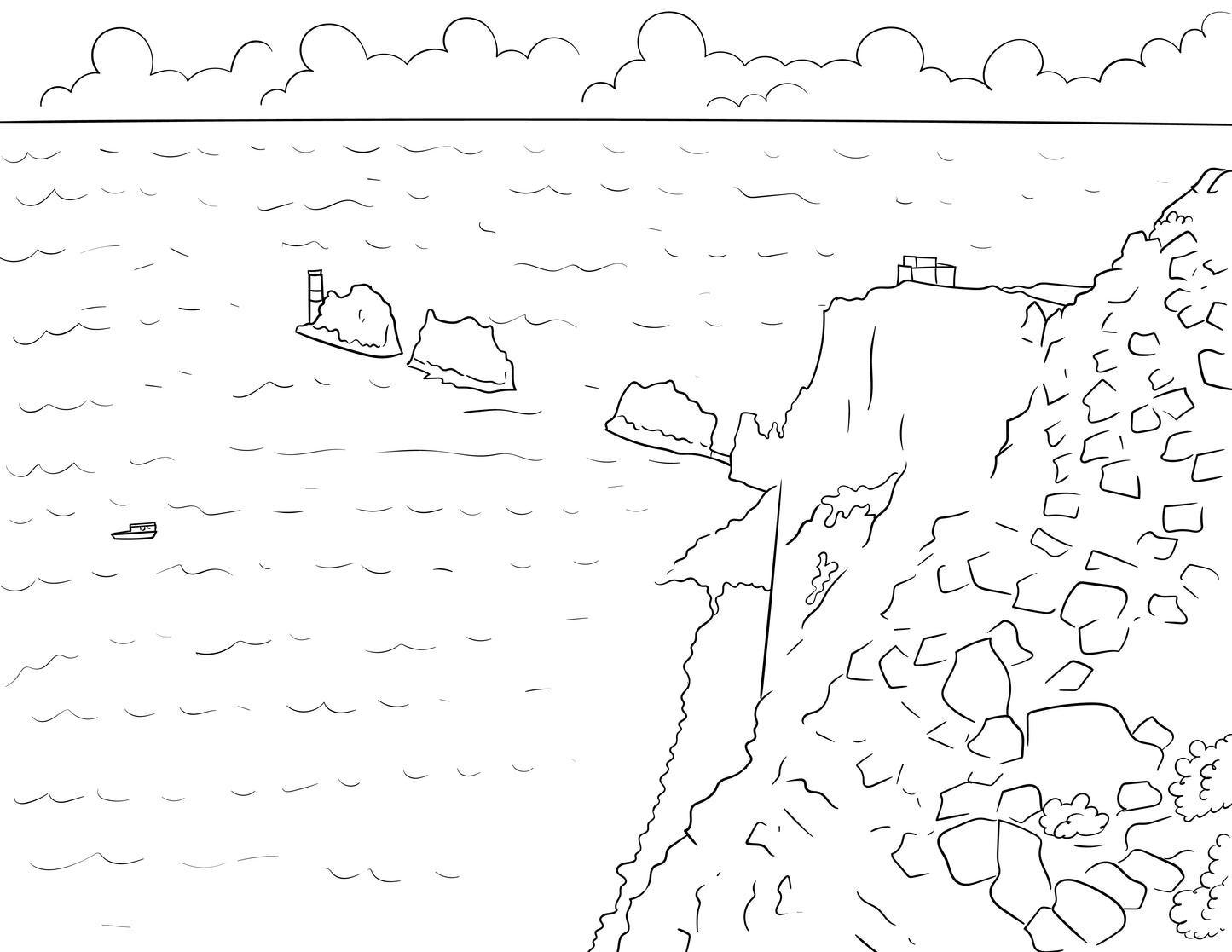 Isle of Wight Colouring Book (A4)