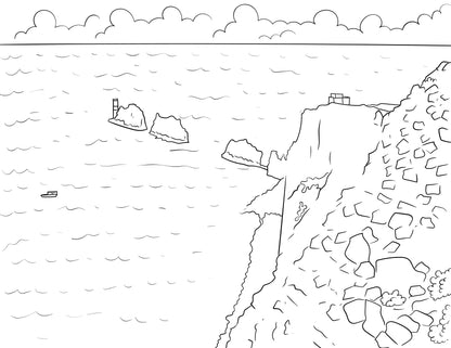 Isle of Wight Colouring Book (A4)