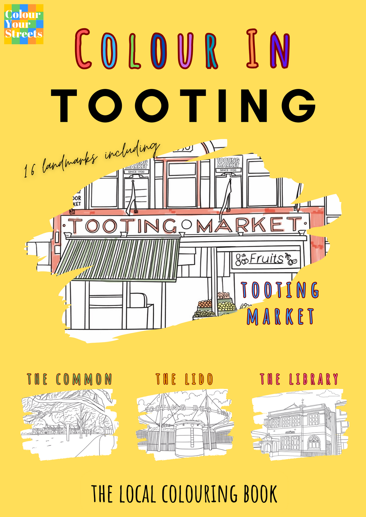 Tooting Colouring Book