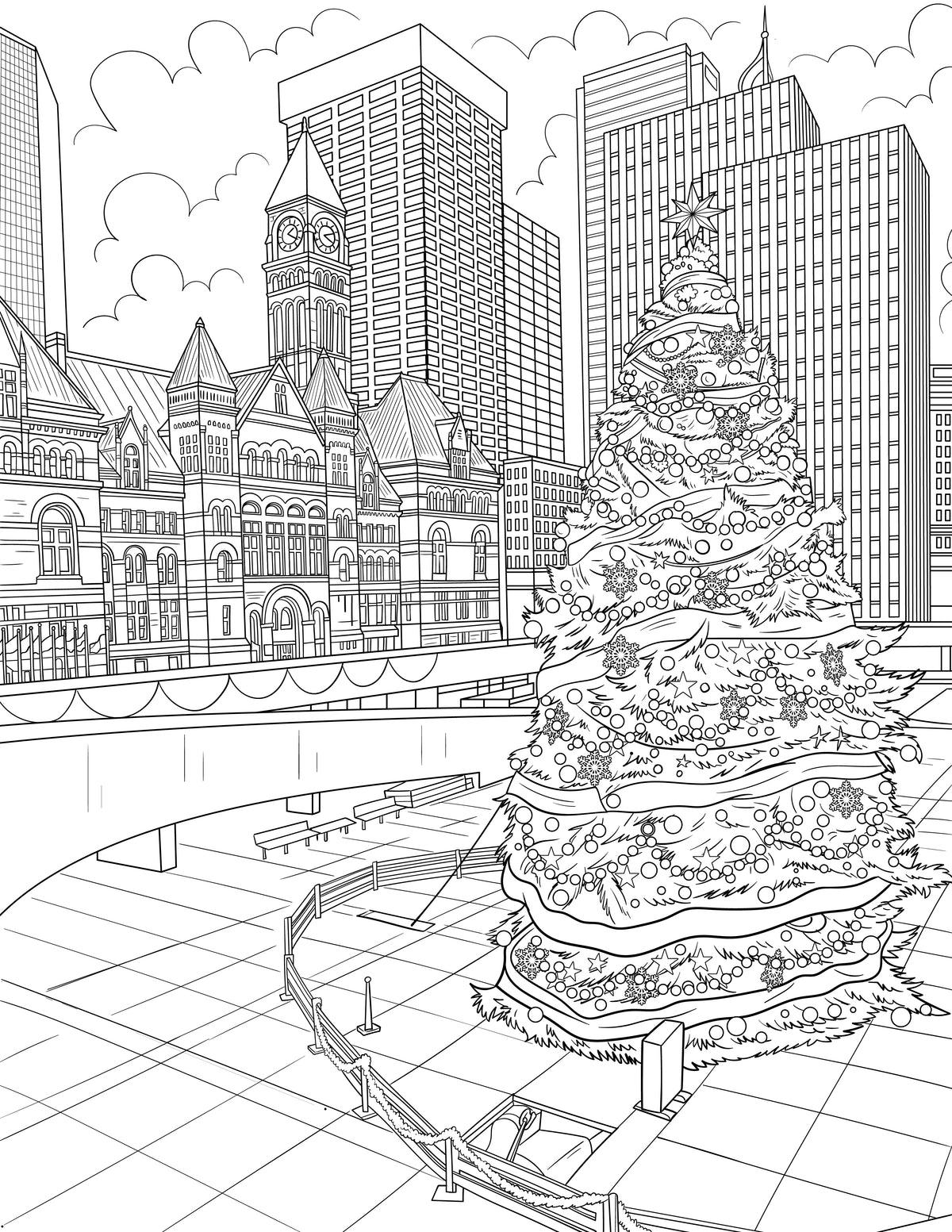 Christmas Coloring Book (A4)