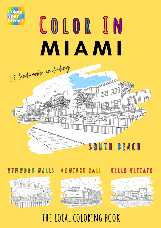 Miami Coloring Book (A4)