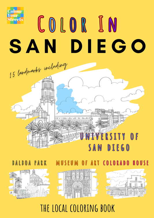 San Diego Coloring Book (A4)