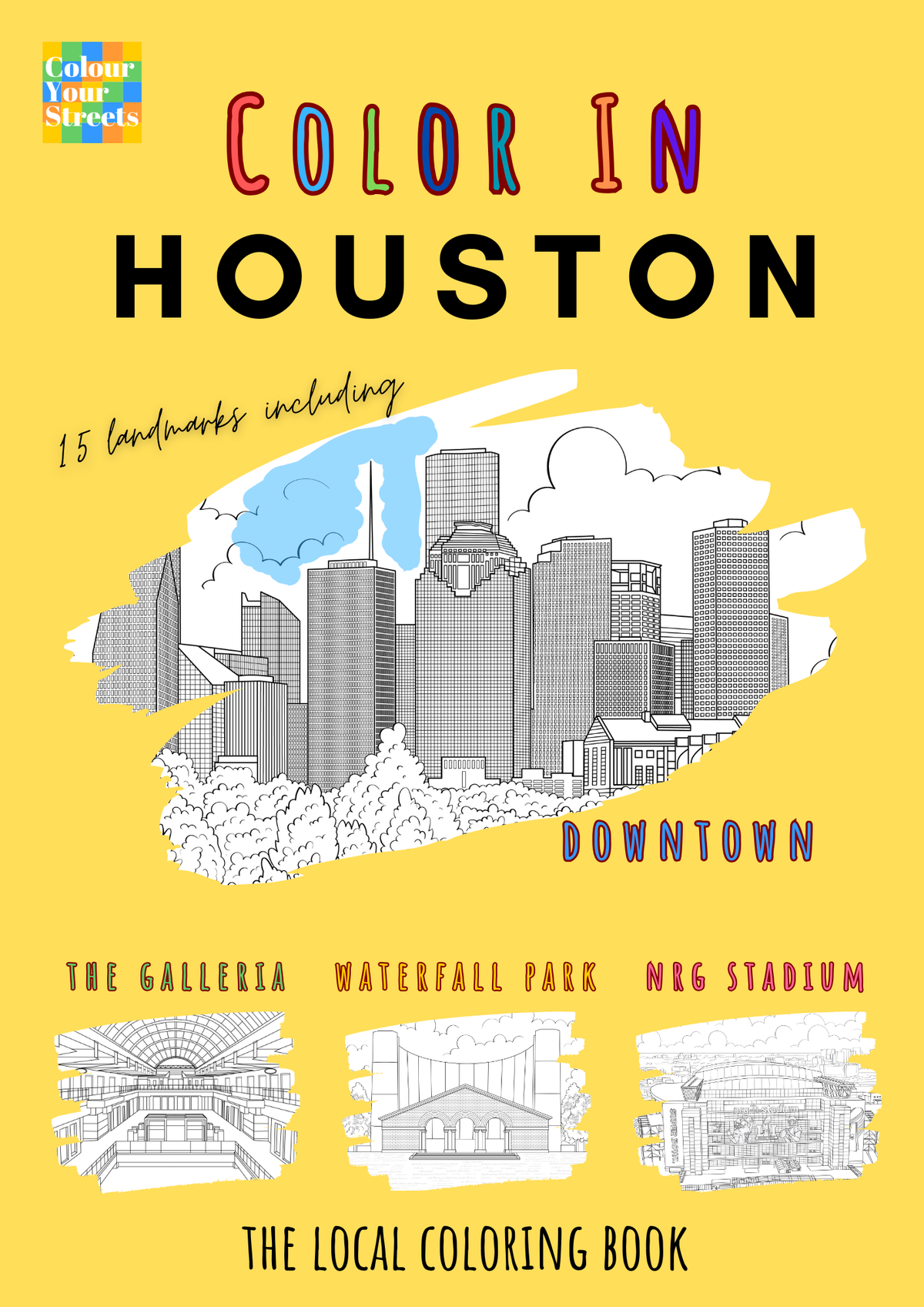 Houston Colouring Book A4