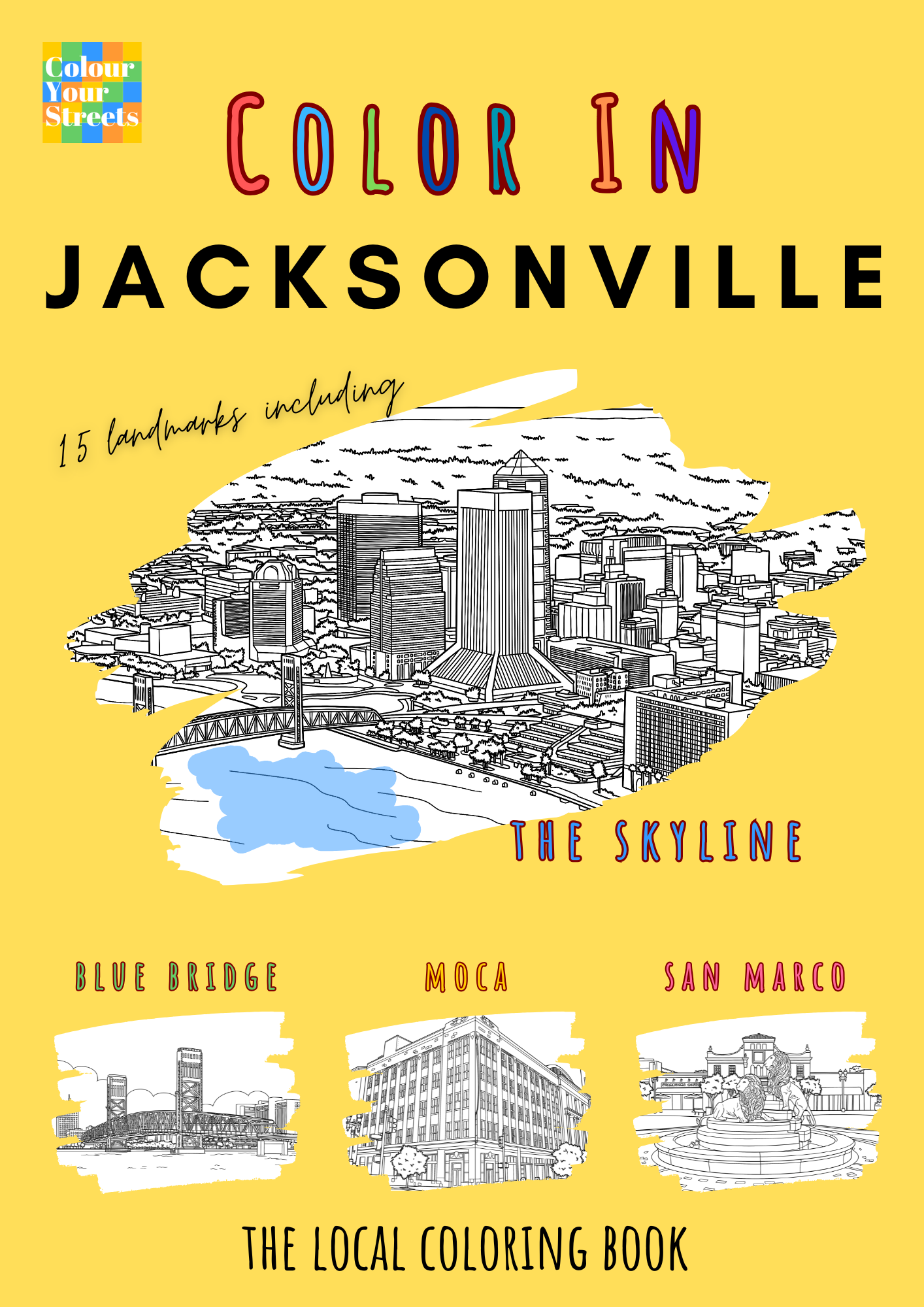 Jacksonville Coloring Book (A4)