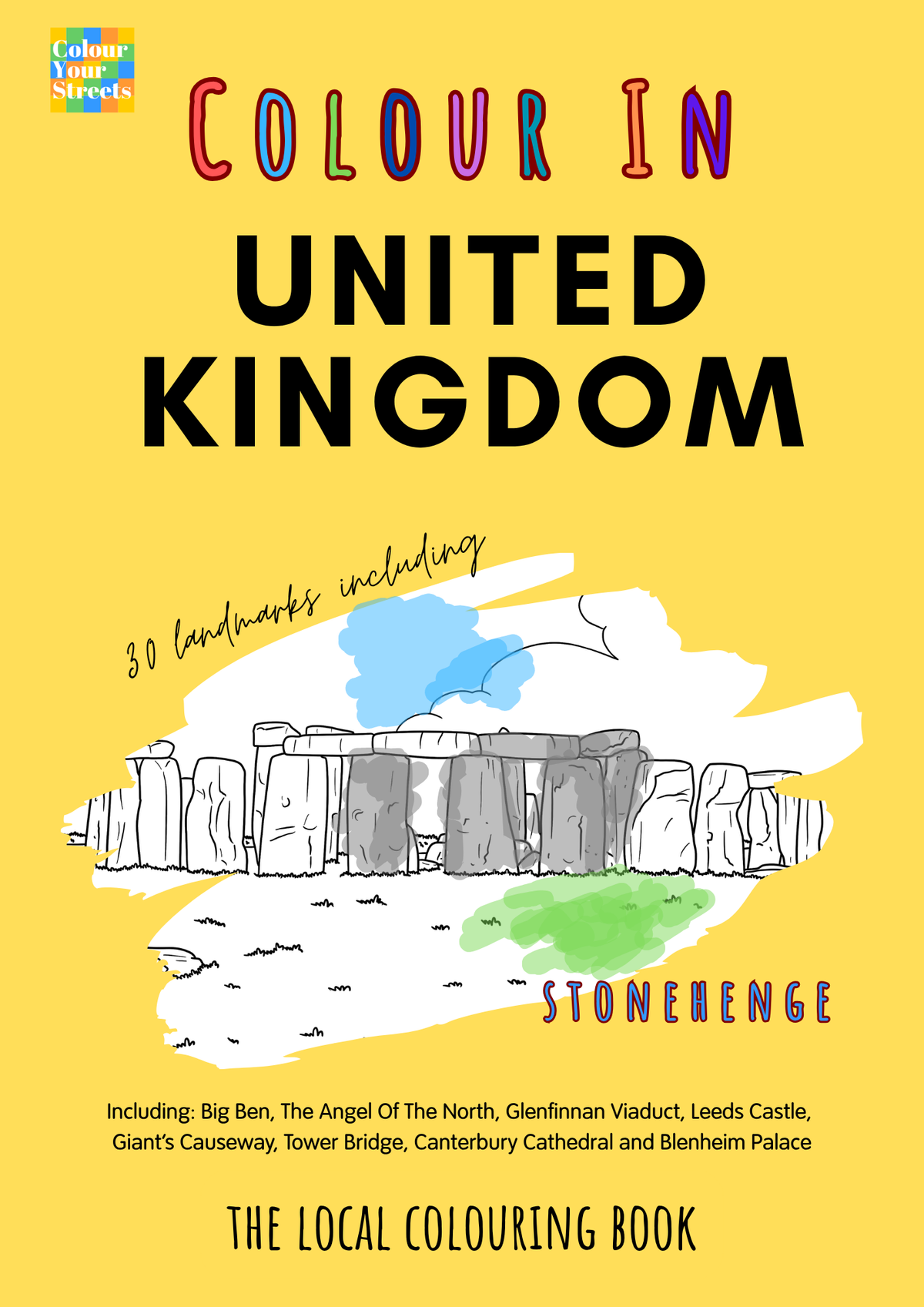 Colour Your Streets A4 Colouring Book