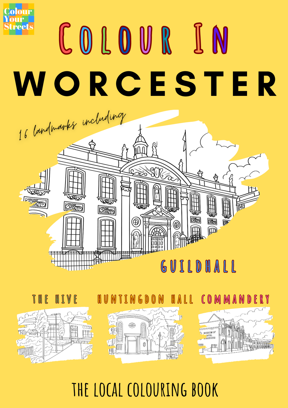 Worcester Colouring Book (A4) – Colour Your Streets