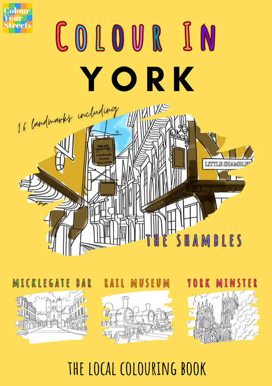 York colouring book front cover