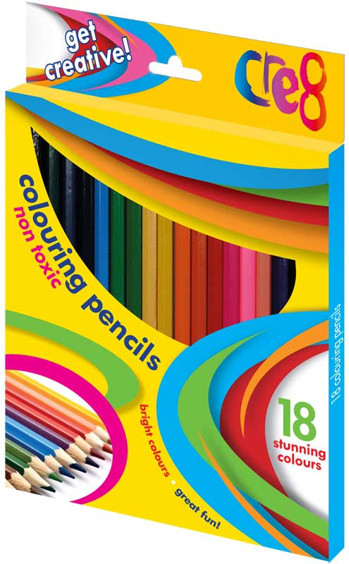 Colouring Pencils - 18 Colours