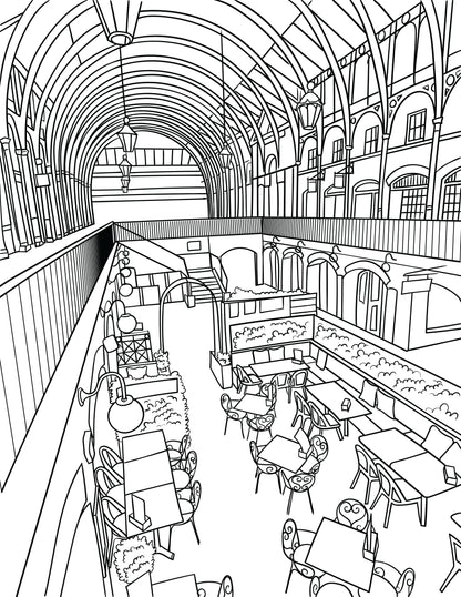 Covent Garden Colouring Book (A4)