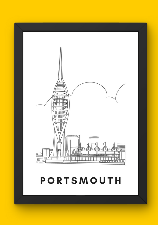 Portsmouth Wall Art (A4)