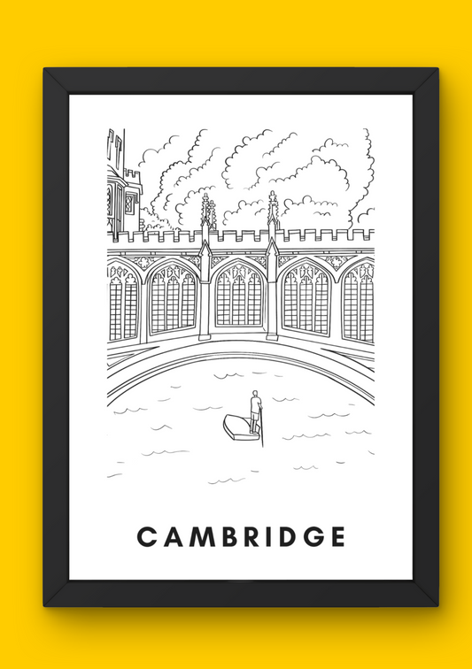 Cambridge Wall Art (A4)