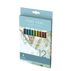 Artist Fibre Pens - 12 Colours