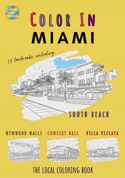 Miami Coloring Book (A4)