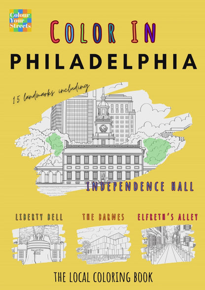 Philadelphia Coloring Book (A4)