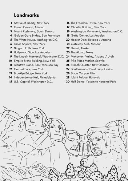 USA Coloring Book (A4)
